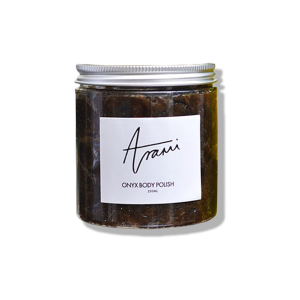 250ml Arami onyx body polish in a container