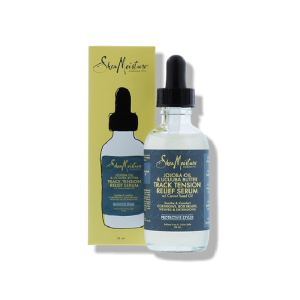Shea Moisture track and tension relief serum in a 54ml bottle