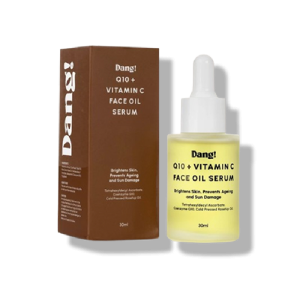 Dang Q10+ Vitamin C face oil serum in a 30ml bottle